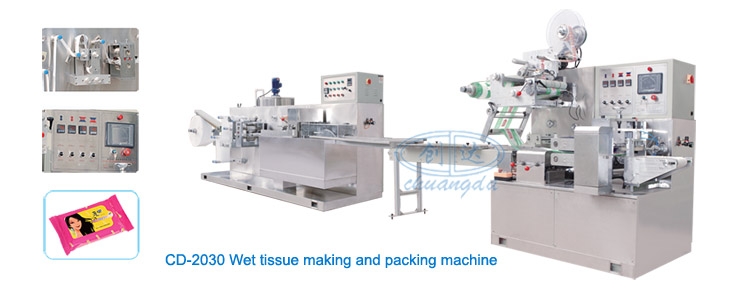 Máquina para fazer lenços umedecidos de 5-30 unidades CD-2030 (semi-automática)