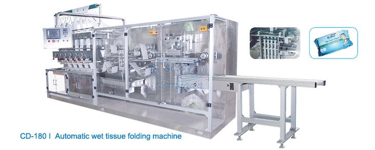 Máquina para fazer lenços umedecidos de 30-120 unidades com sistema de auto-contagem CD-180I