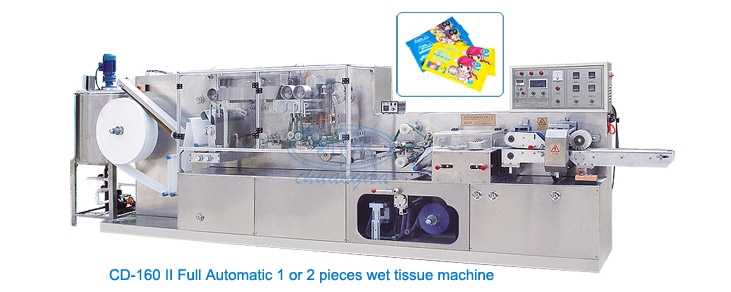 Máquina para fazer lenços umedecidos de 1-2 unidades CD-160II (automática)